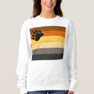Sweatshirt drapeau de la fierté de l'ours de SlipperyJoe's te