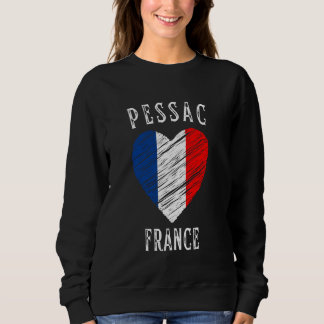 Sweatshirt Drapeau de la France Cœur Ville de Pessac