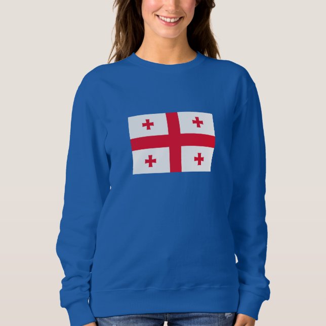 Sweatshirt Drapeau de la Géorgie (Devant)