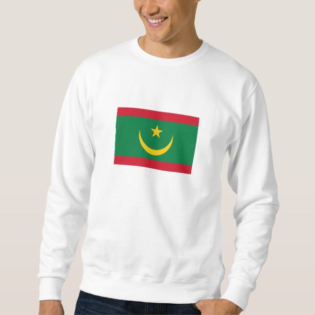 Sweatshirt Drapeau de la Mauritanie (Devant)