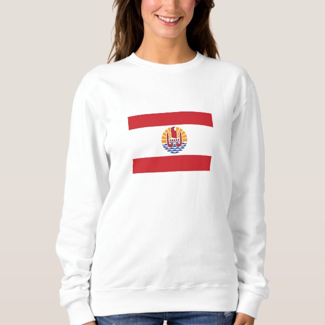 Sweatshirt Drapeau de la Polynésie française (Devant)