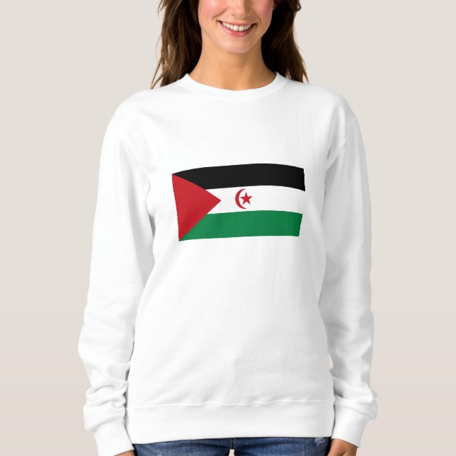 Sweatshirt Drapeau de la République démocratique arabe sahrao (Devant)