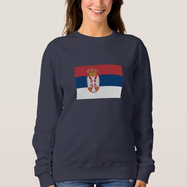 Sweatshirt Drapeau de la Serbie (Devant)