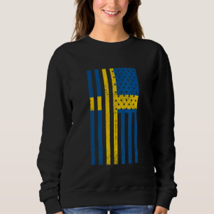 Sweatshirt Drapeau de la Suède USA Suédois Sverige Svenska
