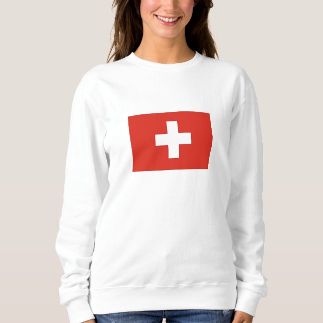 Sweatshirt Drapeau de la Suisse (Devant)
