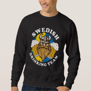 Sweatshirt Drapeau de l'équipe suédoise de boisson Beer Alcoh
