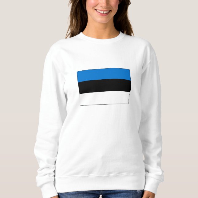 Sweatshirt Drapeau de l'Estonie (Devant)