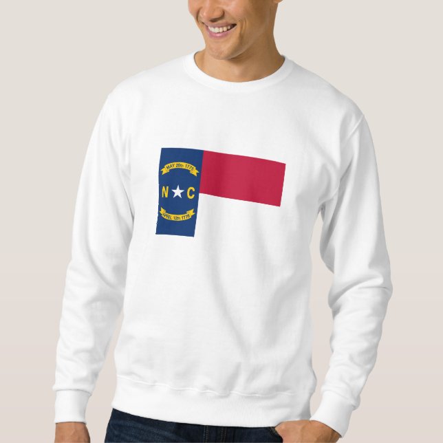 Sweatshirt Drapeau de l'État de Caroline du Nord (Devant)