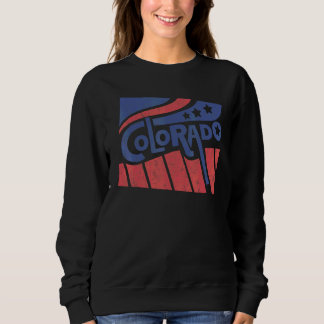 Sweatshirt Drapeau de l'État de la montagne du Colorado Monta