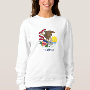 Sweatshirt Drapeau de l'État de l'Illinois