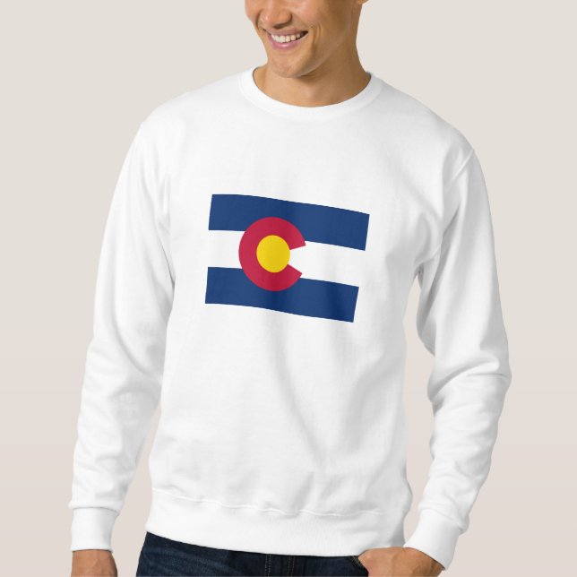 Sweatshirt Drapeau de l'État du Colorado (Devant)