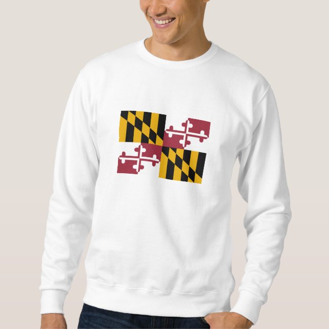 Sweatshirt Drapeau de l'État du Maryland (Devant)