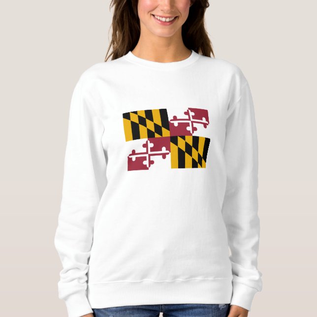 Sweatshirt Drapeau de l'État du Maryland (Devant)
