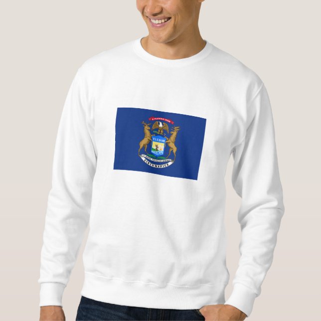 Sweatshirt Drapeau de l'État du Michigan (Devant)