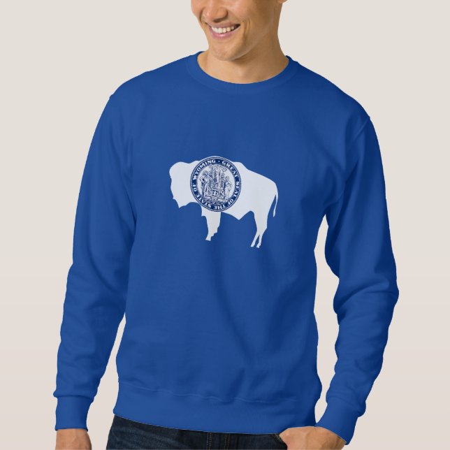 Sweatshirt Drapeau de l'État du Wyoming (Devant)