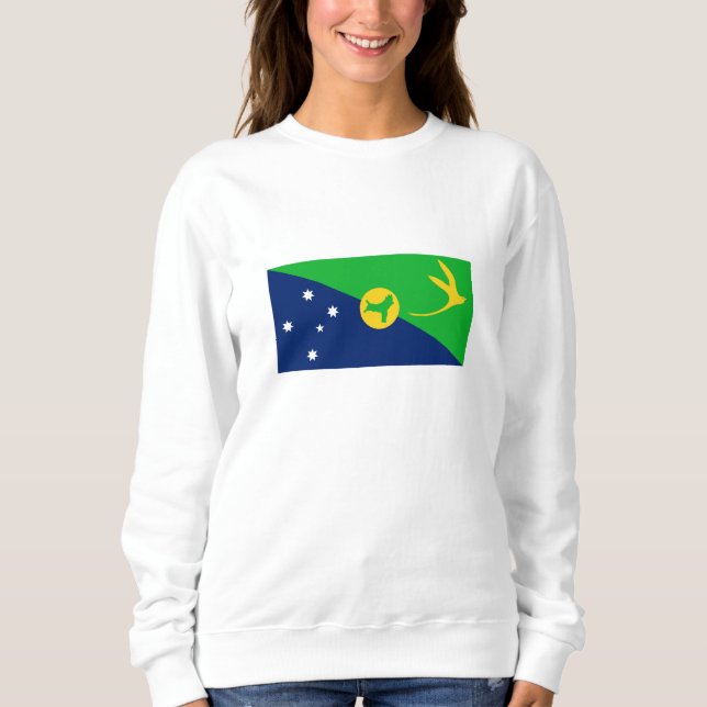 Sweatshirt Drapeau de l'île Christmas (Devant)