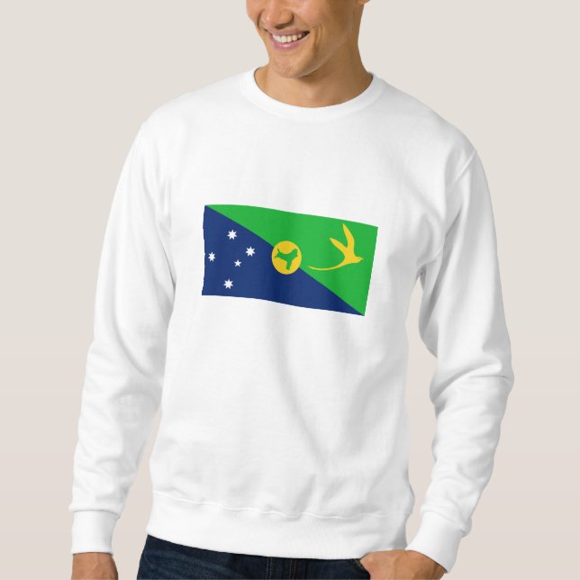 Sweatshirt Drapeau de l'île Christmas (Devant)