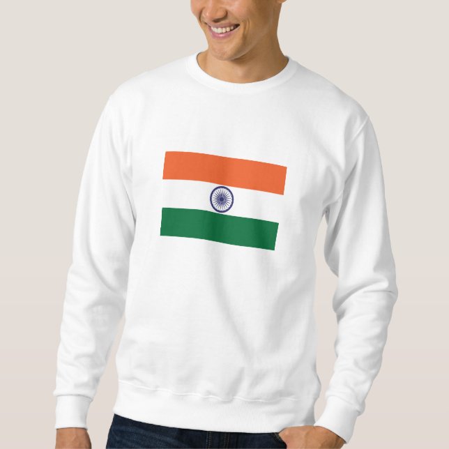 Sweatshirt Drapeau de l'Inde (Devant)