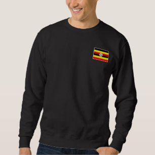 Sweatshirt Drapeau De L'Ouganda Aux Couleurs Nationales Vinta