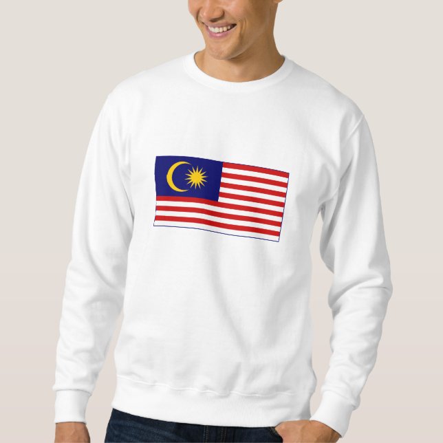 Sweatshirt Drapeau de Malaisie (Devant)