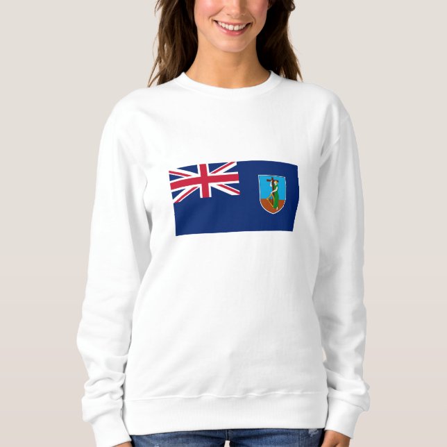 Sweatshirt Drapeau de Montserrat (Devant)
