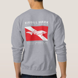 Sweatshirt Drapeau de plongée Chemise noire
