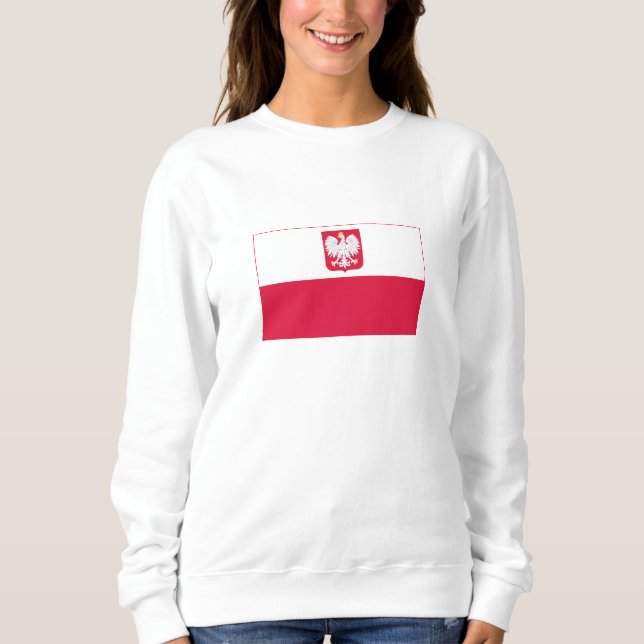 Sweatshirt Drapeau de Pologne (Devant)