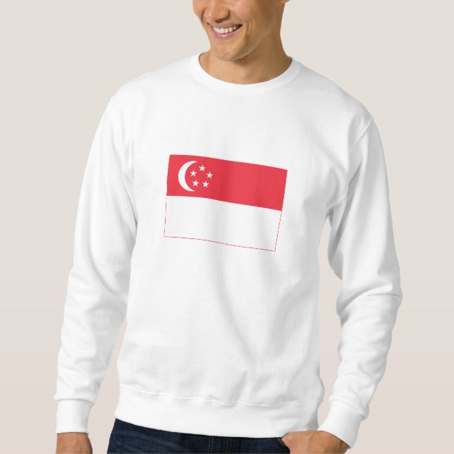 Sweatshirt Drapeau de Singapour (Devant)