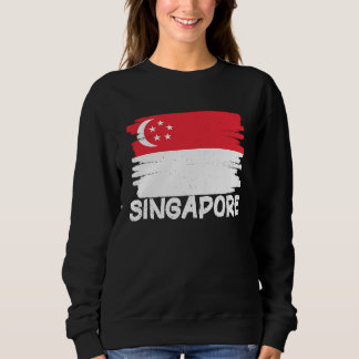 Sweatshirt Drapeau de Singapour cool