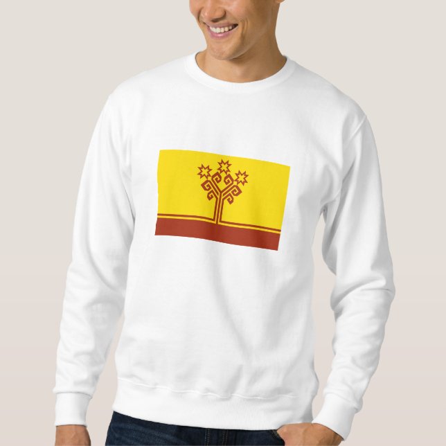 Sweatshirt Drapeau de Tchouvachie (Devant)