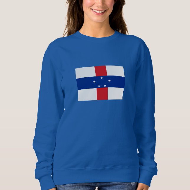 Sweatshirt Drapeau des Antilles Pays-Bas (Devant)