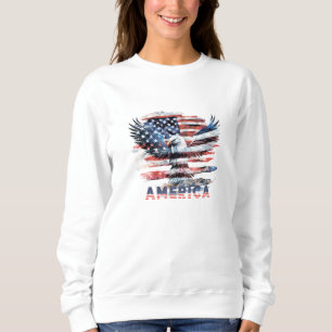 Sweatshirt Drapeau des États-Unis. Amérique