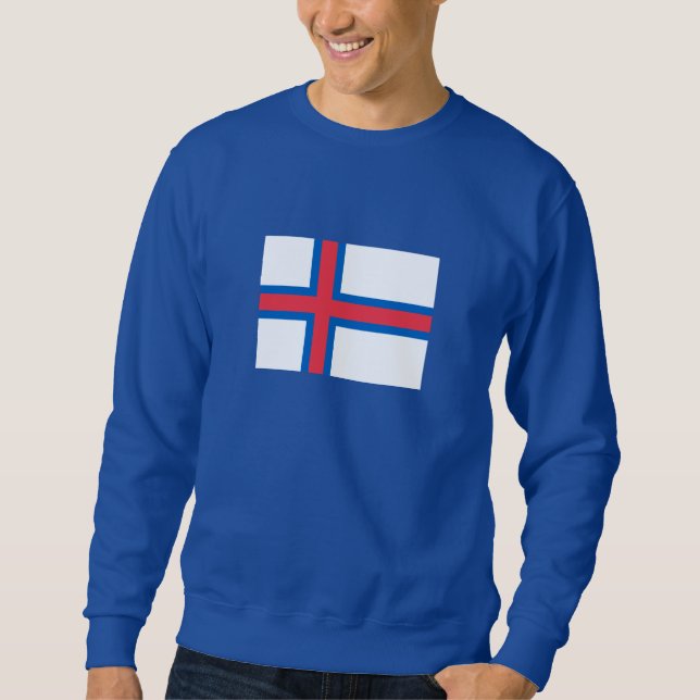 Sweatshirt Drapeau des îles Féroé (Devant)