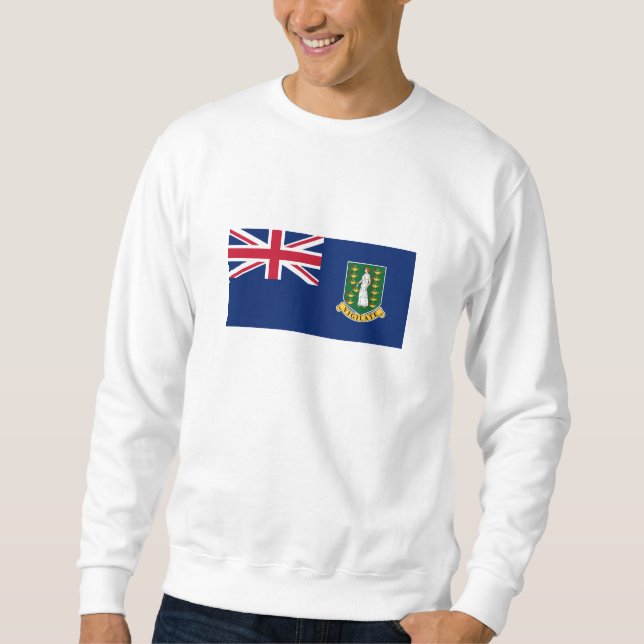 Sweatshirt Drapeau des îles Vierges britanniques (Devant)