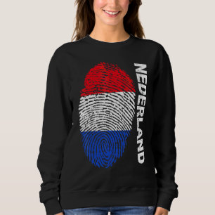 Sweatshirt Drapeau des Pays-Bas Football Sport Football Suppo