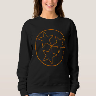Sweatshirt Drapeau d'État du Tennesse Outline Stars Football 