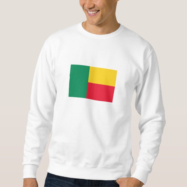 Sweatshirt Drapeau du Bénin patriotique (Devant)