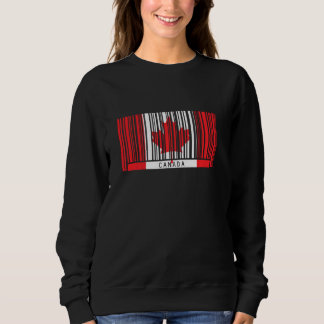 Sweatshirt Drapeau du Canada Funky Patrimoine canadien Code à