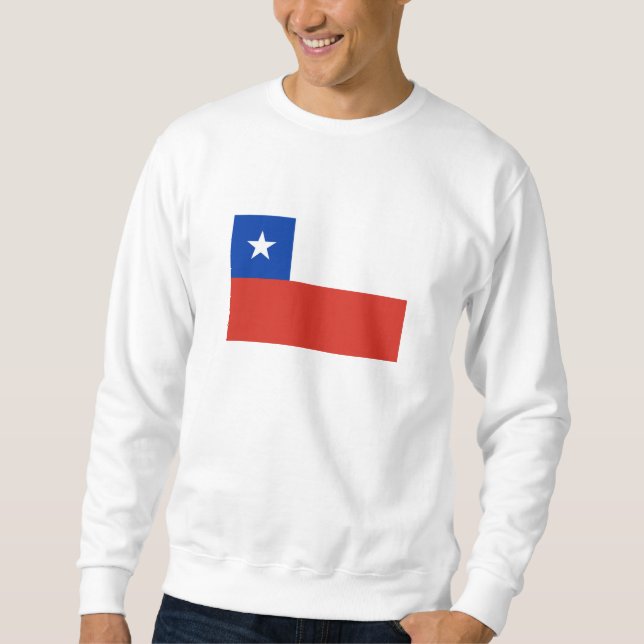 Sweatshirt Drapeau du Chili (Devant)
