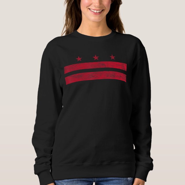 Sweatshirt Drapeau Du District De Columbia Washington D C Pri (Devant)