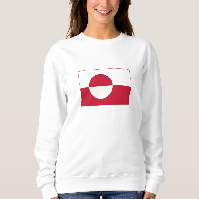 Sweatshirt Drapeau du Groenland (Devant)