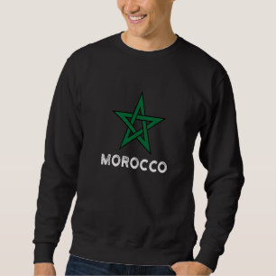 Sweatshirt Drapeau du Maroc hommes femmes enfants Maroc Drape