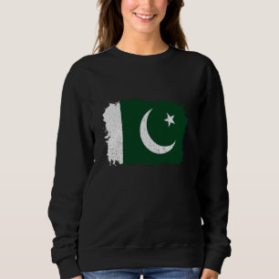 Sweatshirt Drapeau du Pakistan Vintage Fierté pakistanaise Ro