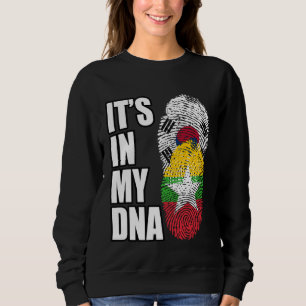 Sweatshirt Drapeau du patrimoine ADN mélange birman et sud-co