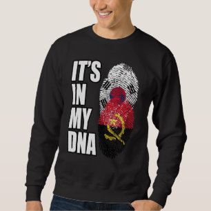 Sweatshirt Drapeau du patrimoine ADN mixte angolais et sud-co