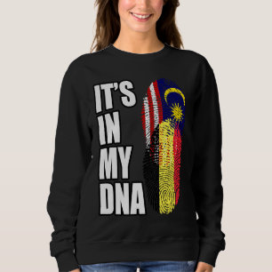Sweatshirt Drapeau du patrimoine ADN mixte belge et malaisien
