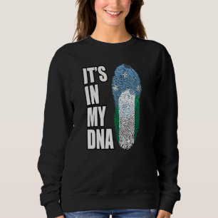Sweatshirt Drapeau Du Patrimoine De L'ADN Mélangé Nigérian Et