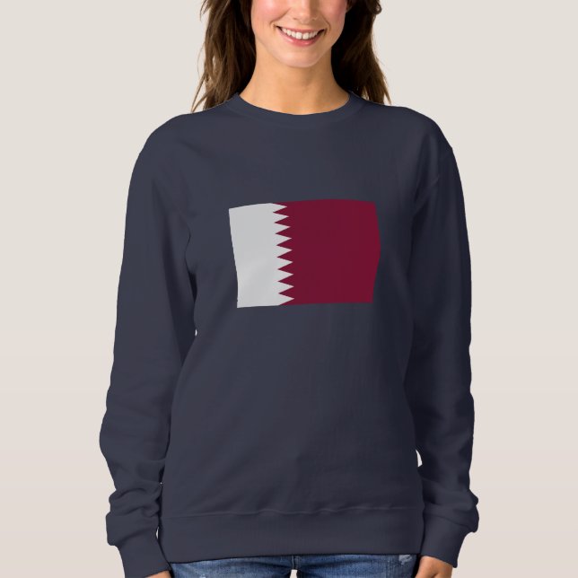 Sweatshirt Drapeau du Qatar (Devant)