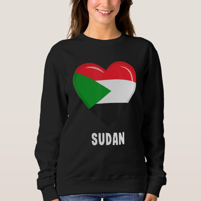 Sweatshirt Drapeau du Soudan (Devant)