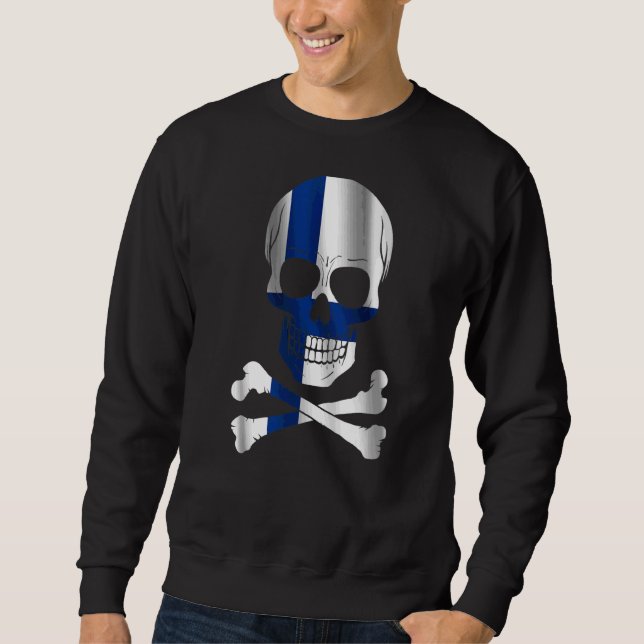 Sweatshirt Drapeau Finlande Design Drapeau Finlande (Devant)